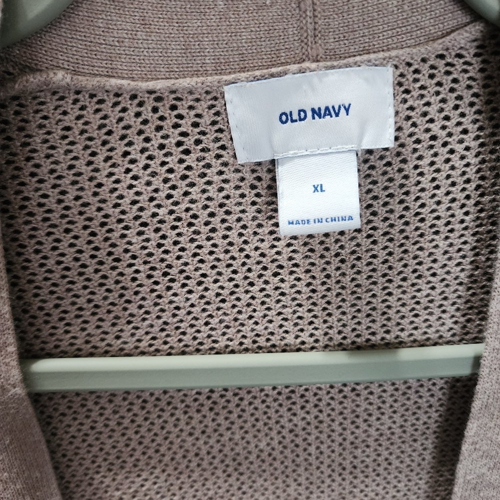 Soft Neutral Open Knit Cardigan | Old Navy | XL - Picture 2 of 4